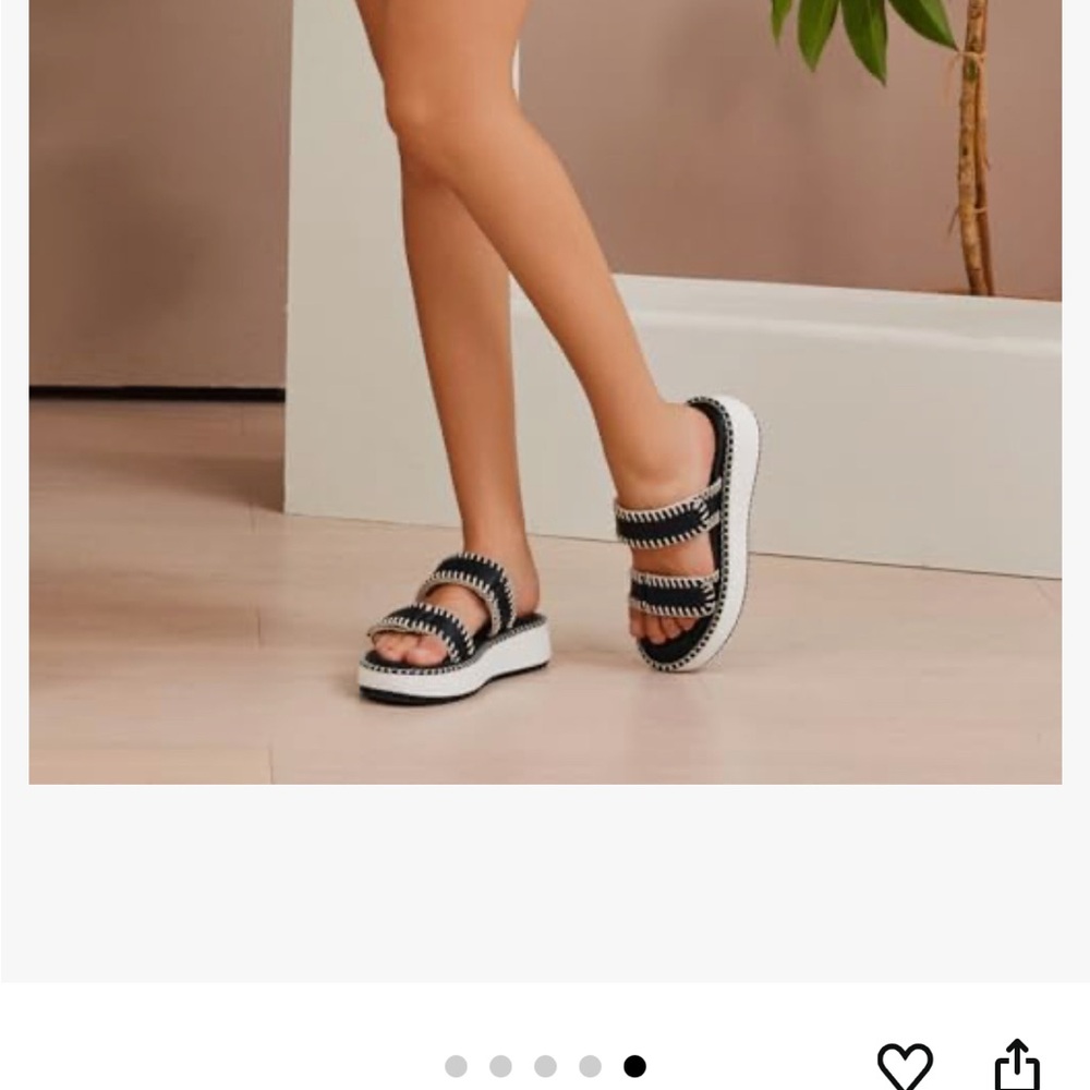 Women's Platform Wedge Sandals - Picture 5 of 7